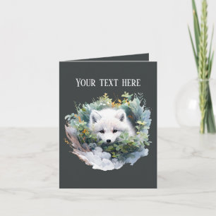 Carte Amateurs de loups mignons ajouter du texte