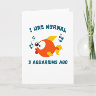 Carte Amateurs de poissons Aquarium Humour Drôle Poisson