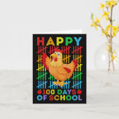 Carte Amateurs De Poulets Professeur Étudiant Heureux 10 (Fleur jaune)