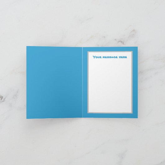 Carte Amateurs de requins cool ajouter du texte (Intérieur)