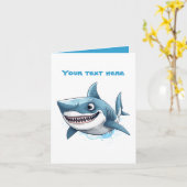 Carte Amateurs de requins cool ajouter du texte (Fleur jaune)
