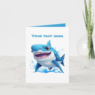 Carte Amateurs de requins cool ajouter du texte