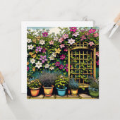 Carte Amateurs plantes et jardiniers vierges (Devant/Arrière en situation)