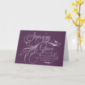 Carte Amazing Grace   (Fleur jaune)