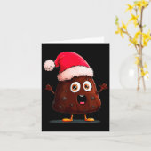 Carte Amazing Pudding Look With Christmas Hat  (Fleur jaune)