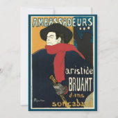 Carte Ambassadeurs, Artistide Bruant par Toulouse Lautre (Devant)