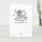 Carte "Amber" Gothic Lotus Nature Faerie Art (Dos)