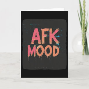 Carte Ambiance Afk Amusante Pour Joueur Avec Claviers
