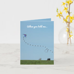 Carte Ambiance amusante "Go Fly a Kite" belle façon de p