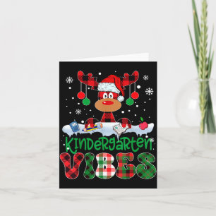 Carte Ambiance de maternelle Professeur Buffalo Plaid Re