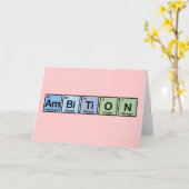 Carte Ambition faite d'éléments (Fleur jaune)