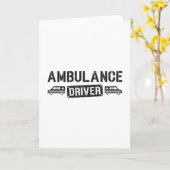Carte Ambulance Driver Paramedic Emergency Funny Gift (Fleur jaune)