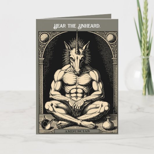 Carte Amduscias Un hybride hantant (Devant)