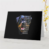 Carte Âme de Rottweiler J'aime les Rotties Amoureux des (Fleur jaune)