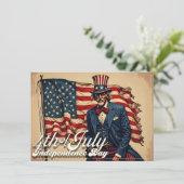 Carte Âme fière du 4 juillet (Debout devant)
