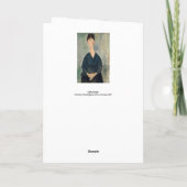 Carte Amedeo Modigliani - Chanteur de café (Dos)