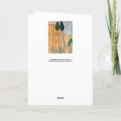 Carte Amedeo Modigliani - Cyprès et maisons à Cagnes (Dos)