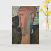 Carte Amedeo Modigliani - Lola de Valence (Fleur jaune)