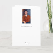 Carte Amedeo Modigliani - Monsieur Deleu (Dos)