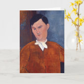 Carte Amedeo Modigliani - Monsieur Deleu (Fleur jaune)