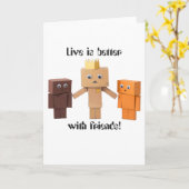 Carte améliorez avec des amis (Fleur jaune)