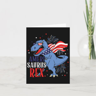 Carte Ameri Saurus Rex 4 juillet Indépendance des dinosa