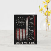 Carte America 250th Birthday Us Flag 250 Years We The Pe (Fleur jaune)