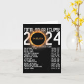 Carte America Tour 2024 Totalité Sur Le Retour Éclipse S (Fleur jaune)