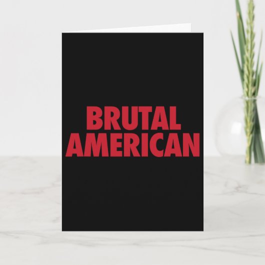 Carte Américain brutal (Devant)