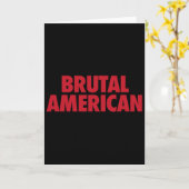Carte Américain brutal (Fleur jaune)