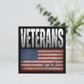 CARTE AMÉRICAIN DES VÉTÉRANS DE DRAPEAU MERCI 4 JUILLET (Debout devant)