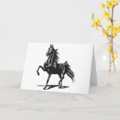 Carte Américain Saddlebred (Fleur jaune)