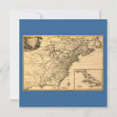 Carte américaine de colonies du cru 1777 par (Dos)