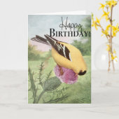 Carte américaine de joyeux anniversaire de (Fleur jaune)