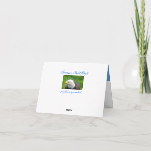 Carte American Bald Eagle Note (Dos)