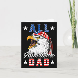 Carte American Dad Eagle 4 juillet Fête des pères Hommes