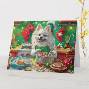 Carte American Eskimo Gîtes : Noël festif