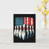 Carte American Flag Bowling (Fleur jaune)