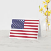 Carte American Flag, Flag of United States (Fleur jaune)