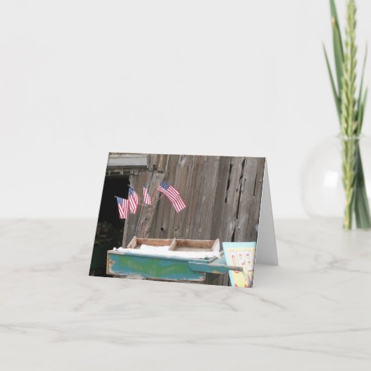 Carte American Flags & Barne Note (Devant)