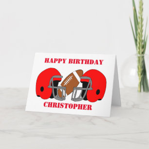 Carte American Football Ajouter Un Nom Anniversaire