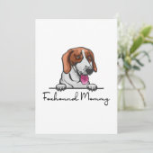 Carte American Foxhound Mommy (Debout devant)