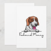 Carte American Foxhound Mommy (Devant / Derrière)