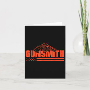 Carte American Gunsmith Patriot Usa Drapeau Rétro Style