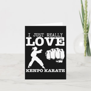 Carte American Kenpo Girl Coach J'Aime Vraiment Kenpo