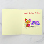 Carte American Railroad Train Engineer Big Birthday Card (Intérieur)