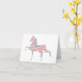 Carte American Saddlebred Note (Fleur jaune)