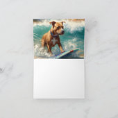 Carte American Staffordshire Beach Surf Peinture (Intérieur)