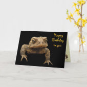 Carte American Toad Birthday (Fleur jaune)