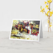 Carte Amérindien - CHEYENNE (Fleur jaune)